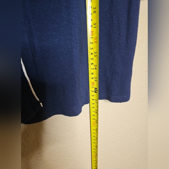 STARS ABOVE Sleep Shirt Blue Perfectly Cozy LongSle Navy Blue Button-Up Cardigan - Picture 4 of 5